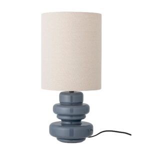 Bloomingville - Fabiola Bordlampe, Blå, Glas - Ø24 Ã H51 cm